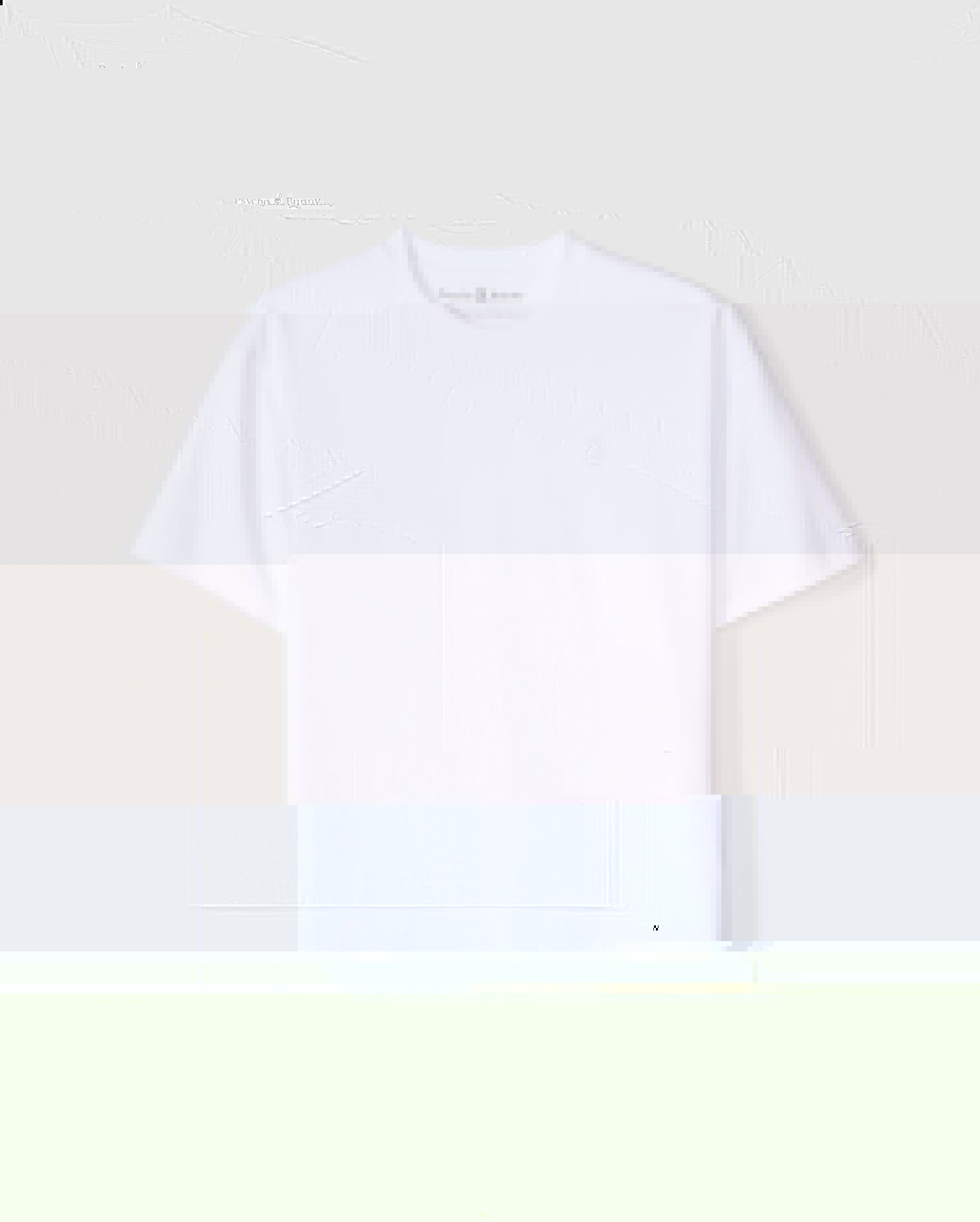 The MENS DUKE OVERSIZED TEE - B6U742D200 from retractableawningsale is a heavyweight Pima cotton short-sleeve T-shirt in a solid plain white color, featuring a round neck. It showcases a subtly embroidered small logo on the left chest area and provides a relaxed fit against an off-white background.